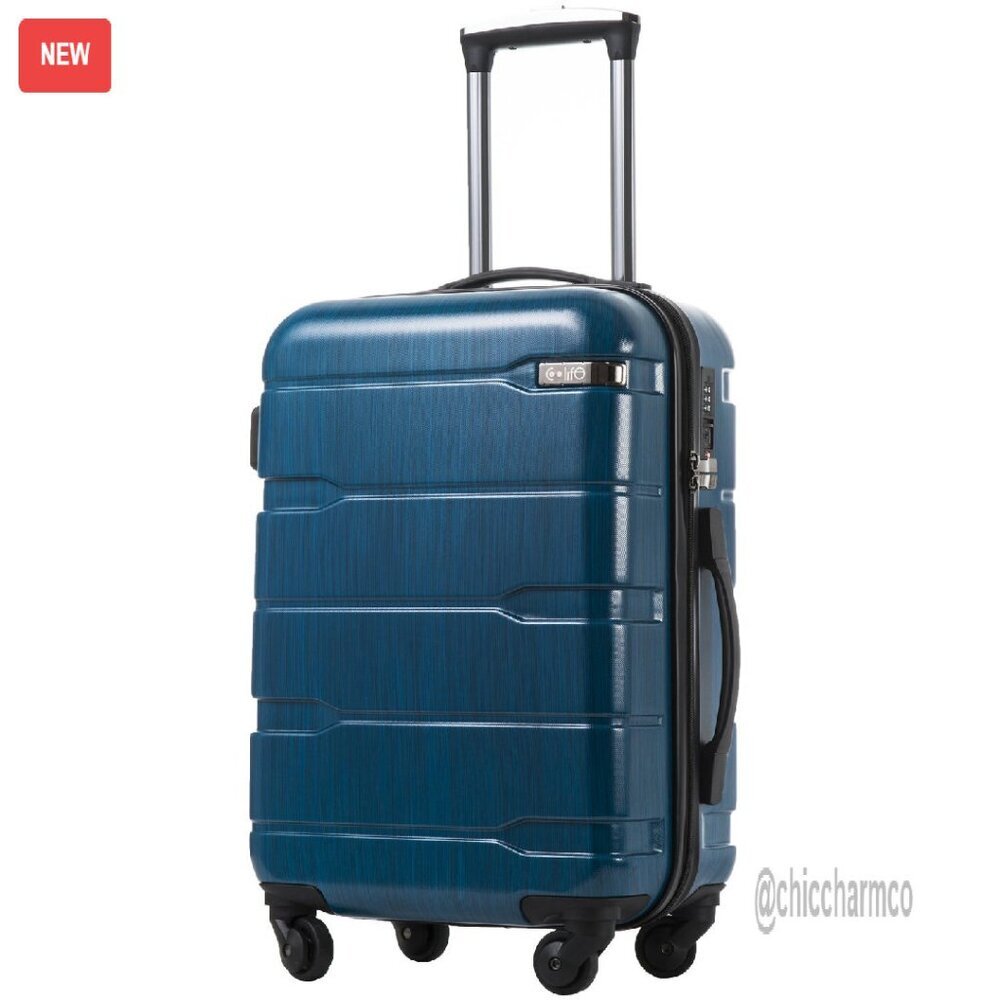 20in Hardshell Spinner Carry-On Luggage With Tsa Lock & 360 Wheels
